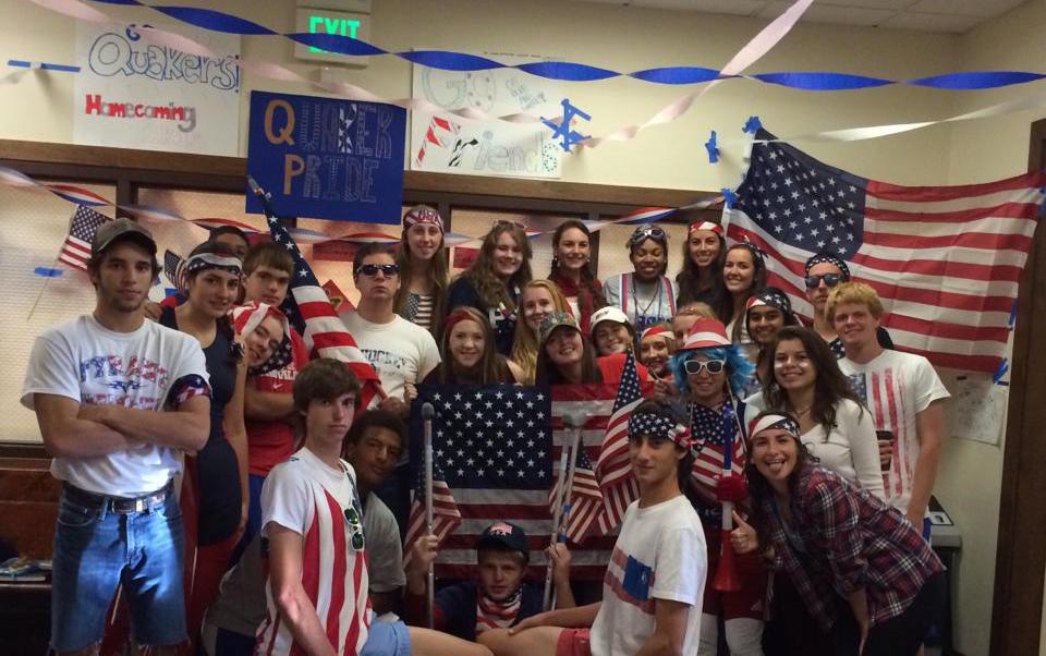 Some members of the Class of 2014 during Spirit Week, Oct. 2013. 