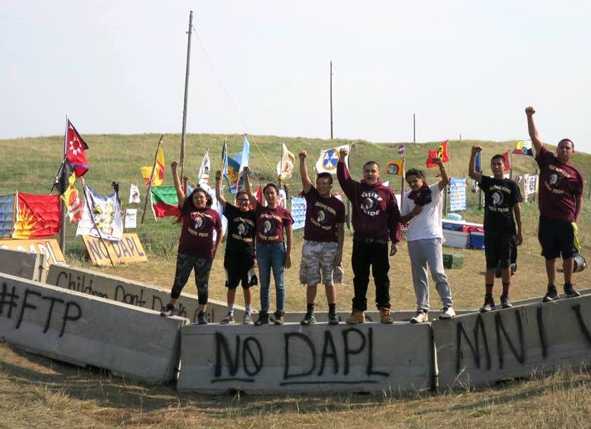 Water protectors in Standing Rock, North Dakota