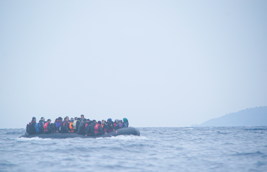 Migrants taking the treacherous path 