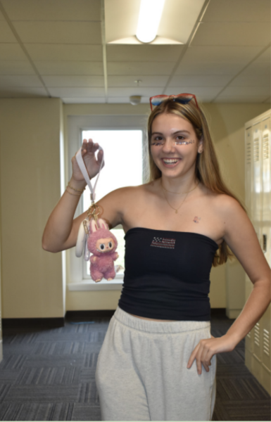 Ava Hay ‘26 with her Labubu