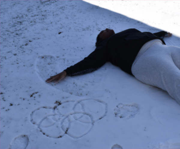 Student in the Snow