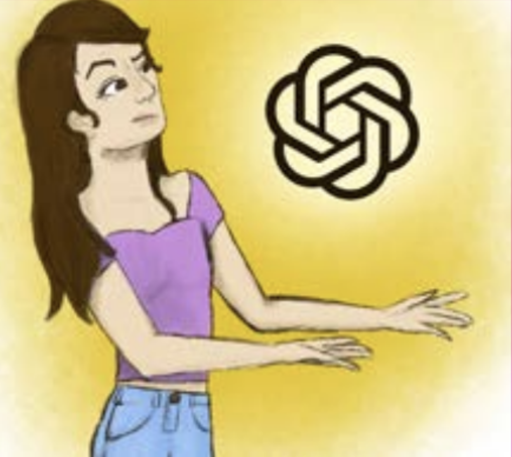 Girl Presenting AI Platform